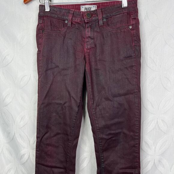 Paige Verdugo Metallic Ultra Skinny Jeans Size 25 in Morocco - Picture 6 of 9